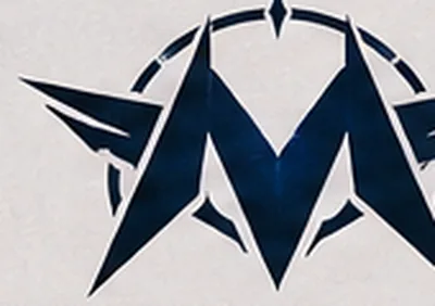 MACHBREAK mark, navy chevron on light